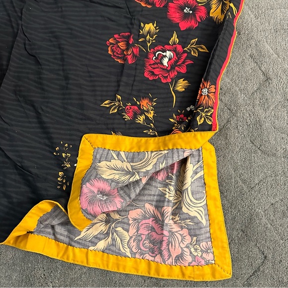 Butterfly Wing Short Kaftan Kurta Top Self Printed Cotton Size OSFM - Picture 6 of 10